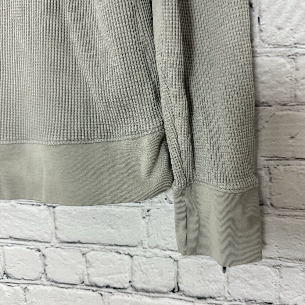 Theory Womens Easy Sweatshirt Easy Waffle Knit Top Size M Pima Cotton Ash Gray - Picture 9 of 14